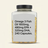 Holland & Barrett Omega 800mg fish oil 240 capsules (British brand)