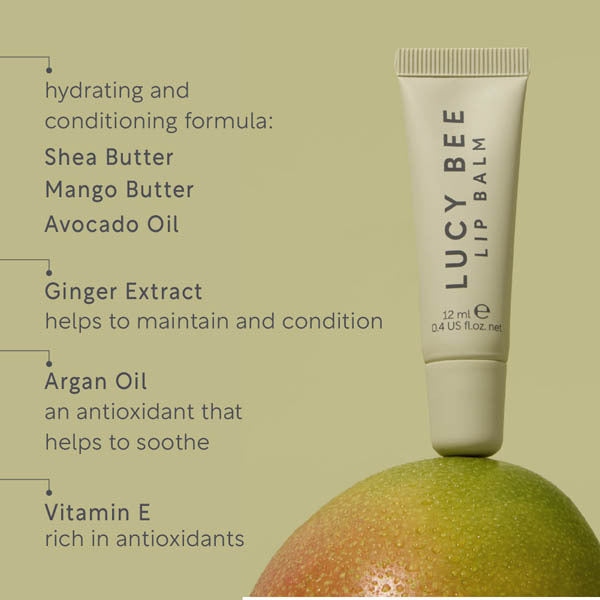 Lucy Bee hydrating clear lip balm 12ml - British product