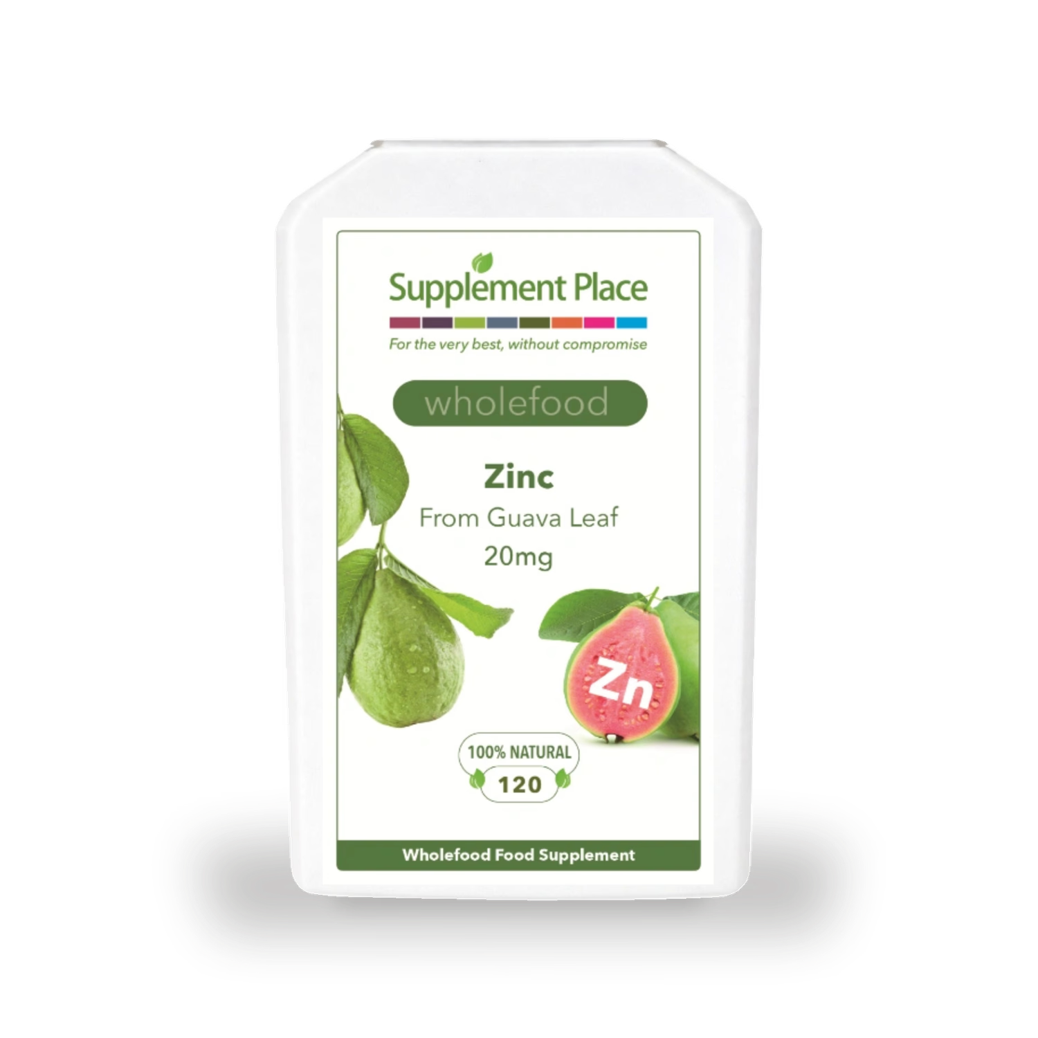 Supplement Place Zinc 20mg Guava Leaf 120 Capsules - British product