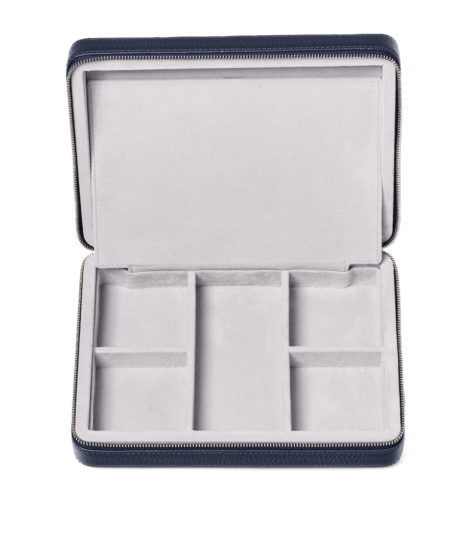 Aspinal London leather travel jewellery case - British product