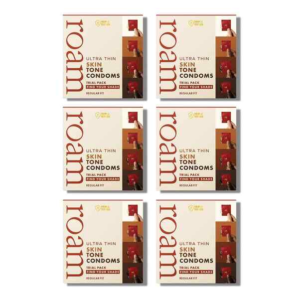 Roam skin tone ultra-thin condoms 24 pack, UK version