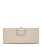 Roger Vivier Pilgrim metallic leather clutch bag (British brand)