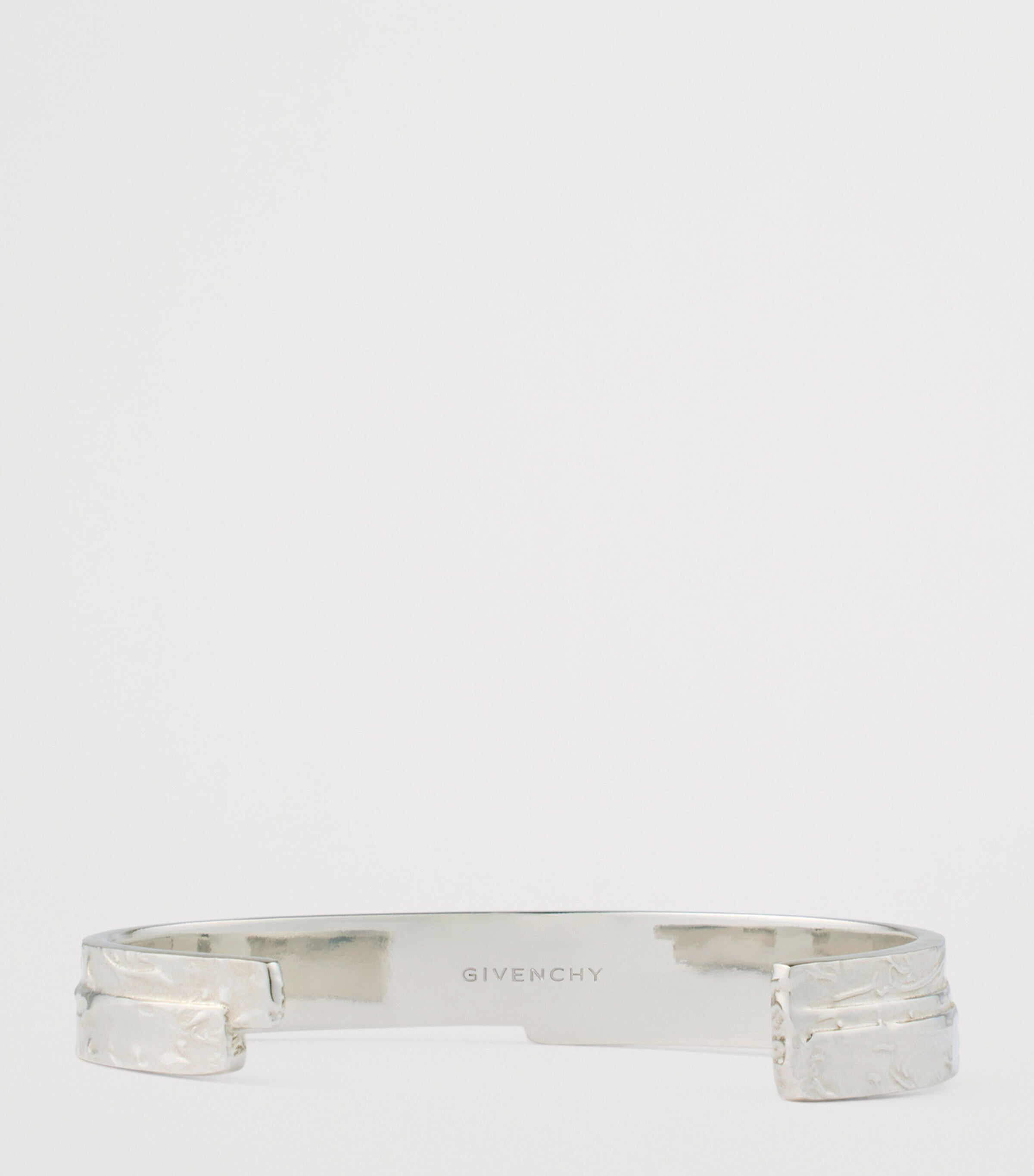Givenchy silver-tone brass tape cuff bracelet with Paris 1952 - British product