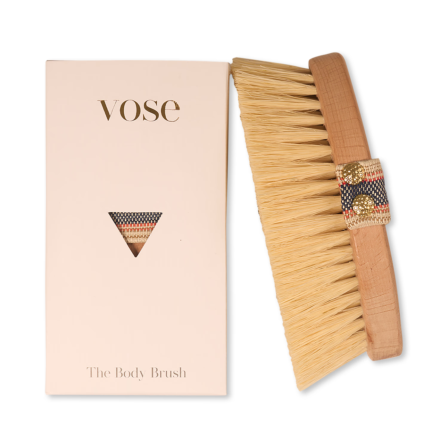 Vegan cactus bristle dry body brush - British product