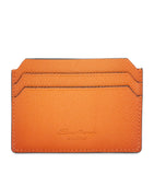 Santoni leather card holder with four slots, imported from the UK