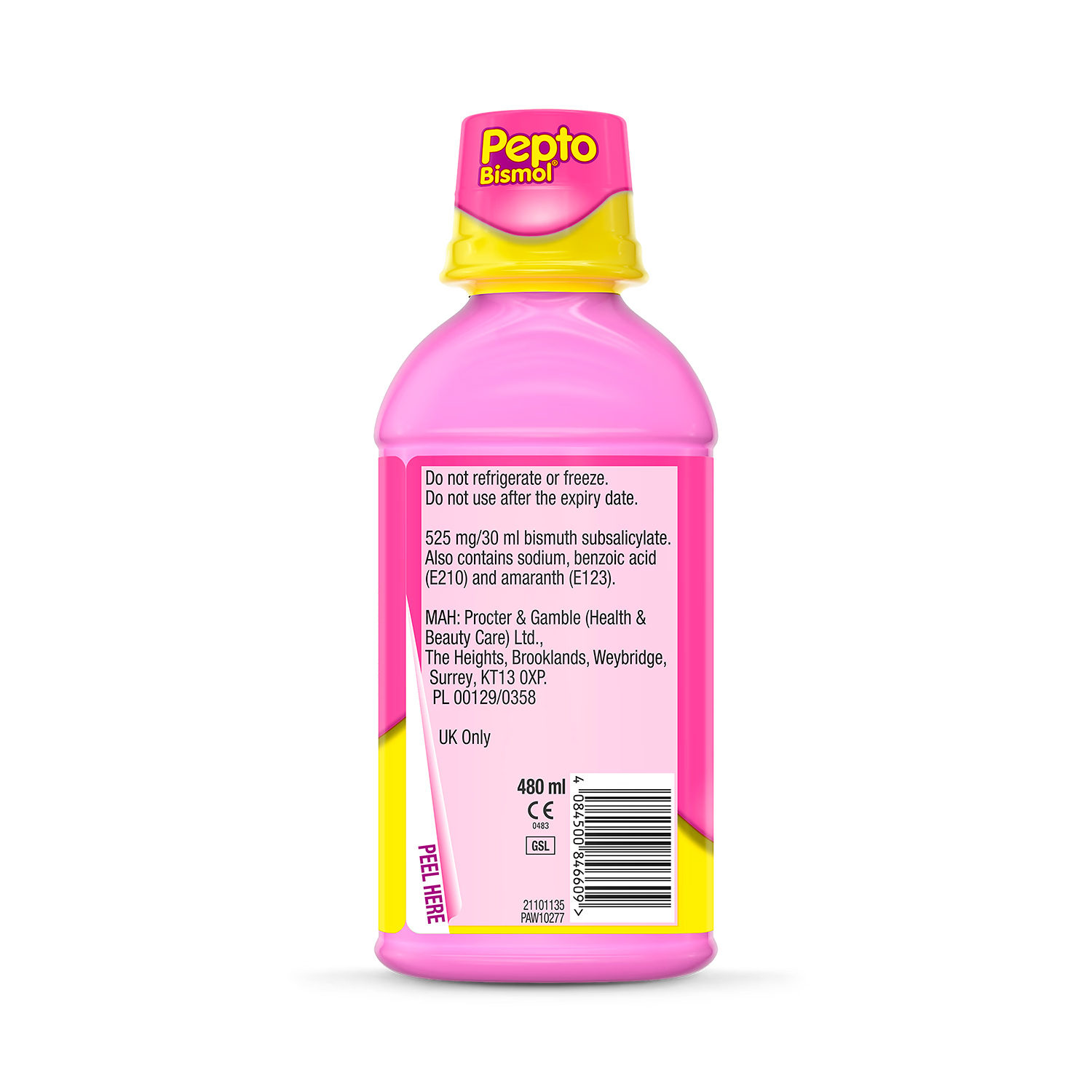 Pepto-Bismol oral suspension Mint 480ml, imported from the UK