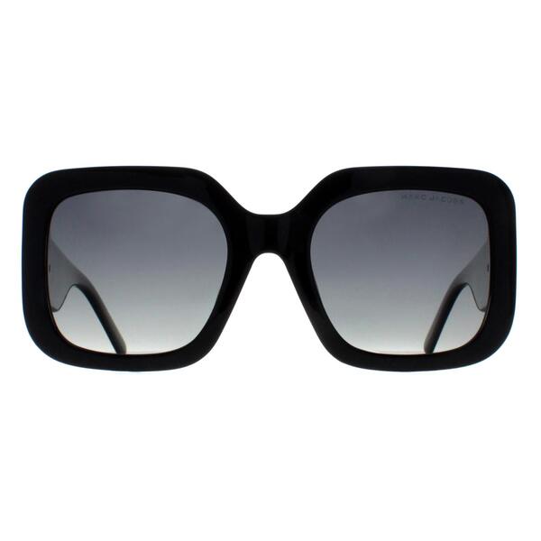 Marc Jacobs women's square frame black gradient sunglasses - British product