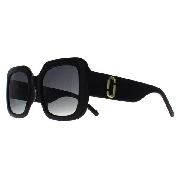 Marc Jacobs women's square frame black gradient sunglasses - British product