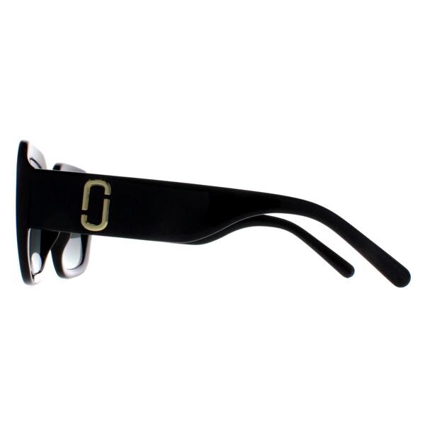 Marc Jacobs women's square frame black gradient sunglasses - British product