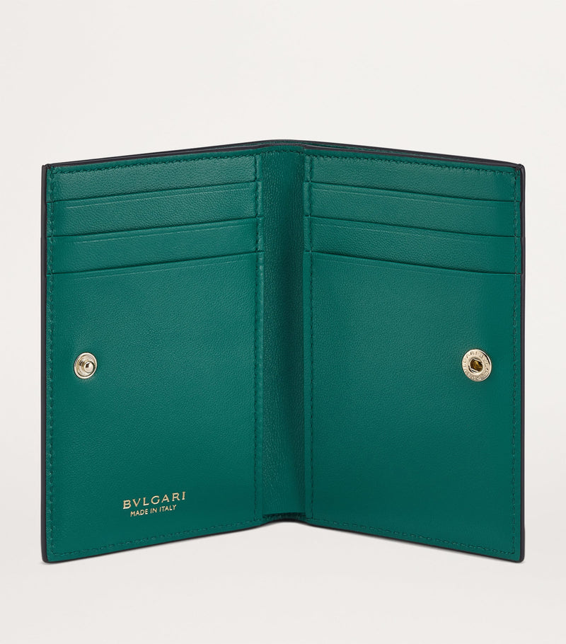 Bvlgari Serpenti Forever folded leather card holder - British product