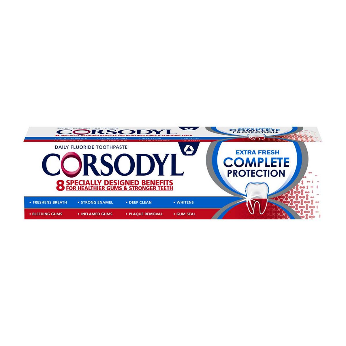 Corsodyl Complete Protection Gum Care Whitening Toothpaste Extra Fresh 75ml GOODS Boots   