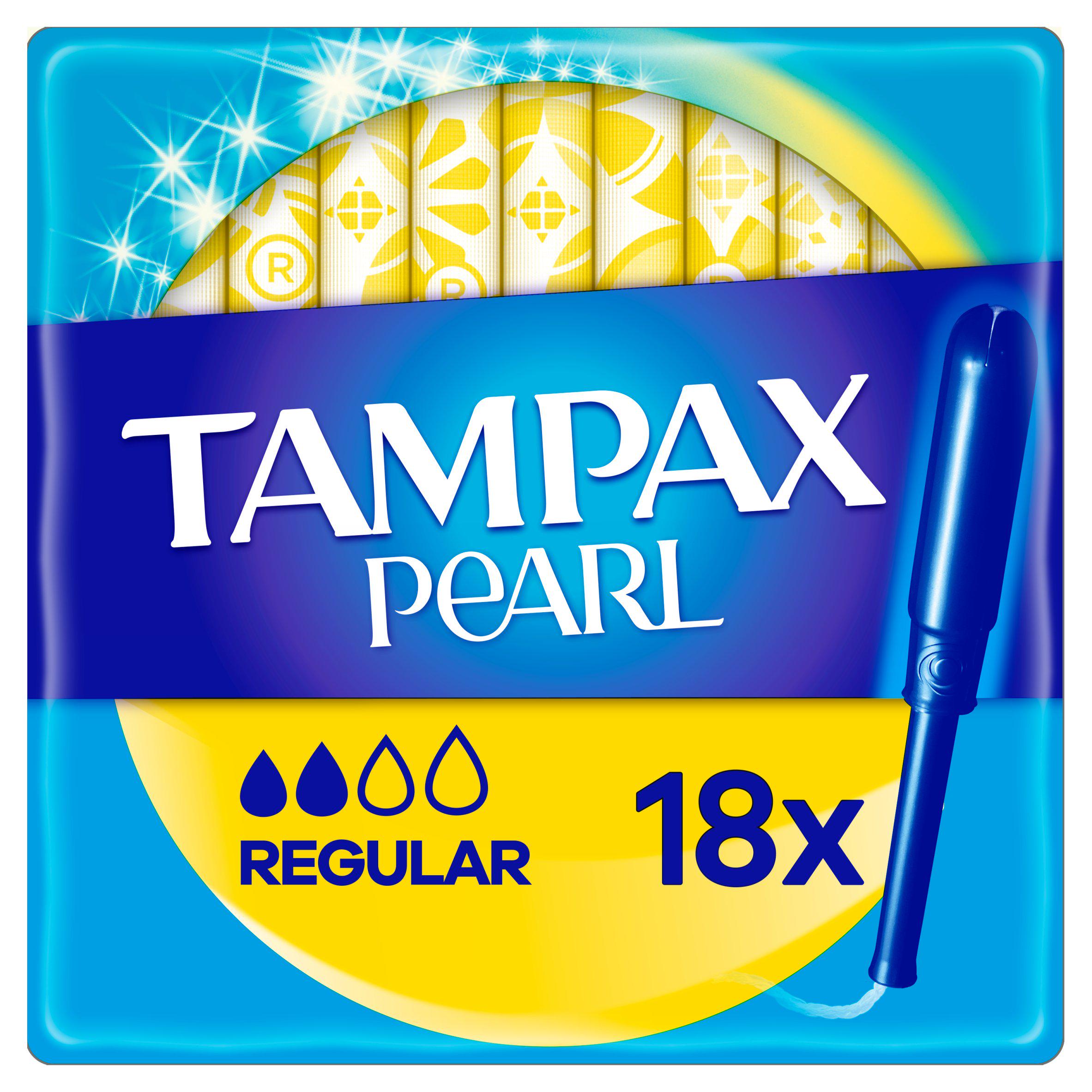 Tampax Pearl Regular Tampons Applicator x18 GOODS Sainsburys   