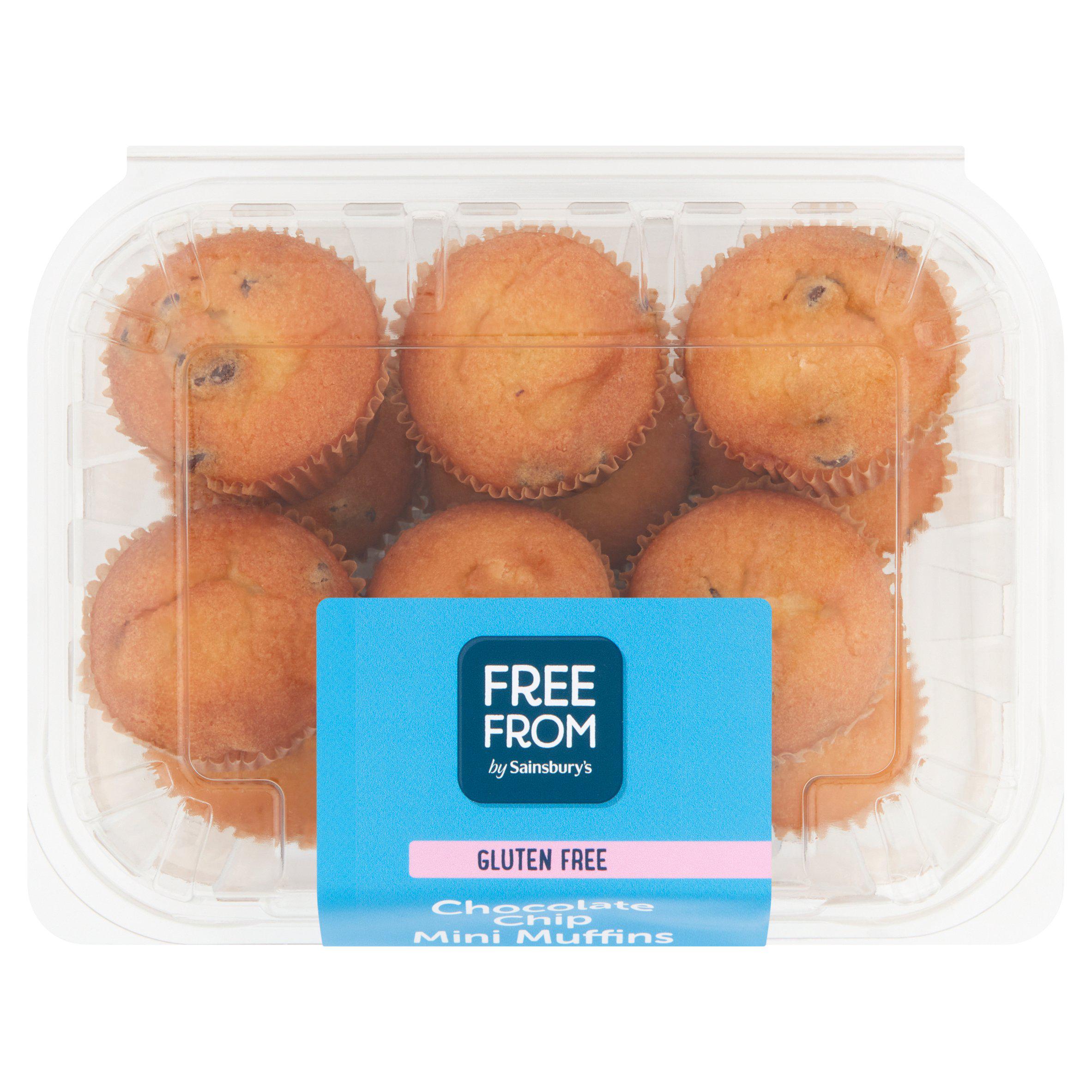 Sainsbury's Free From Chocolate Chip Mini Muffins 210g gluten free Sainsburys   