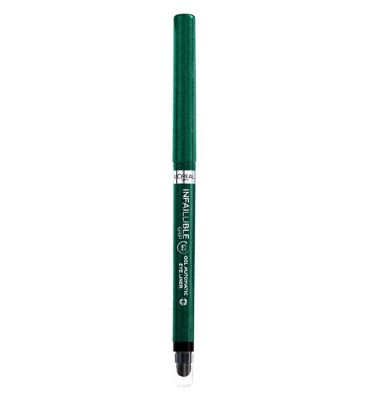 L’Oreal Infallible Grip 36h Gel Automatic Eyeliner, Semi Permanent GOODS Boots Emerald Green  