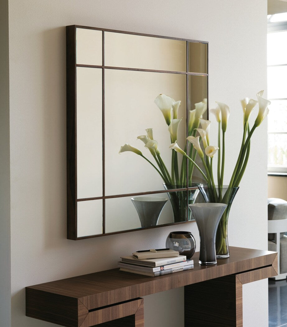 Ash Wood Mirror with Clean Lines for Modern Living Space