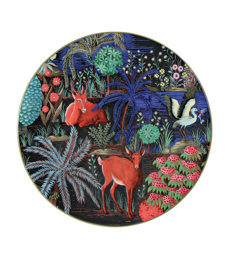 Gien enamel dessert plates set of 4 23cm - British product