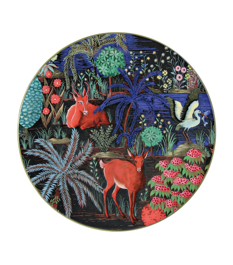 Gien enamel dessert plates set of 4 23cm - British product