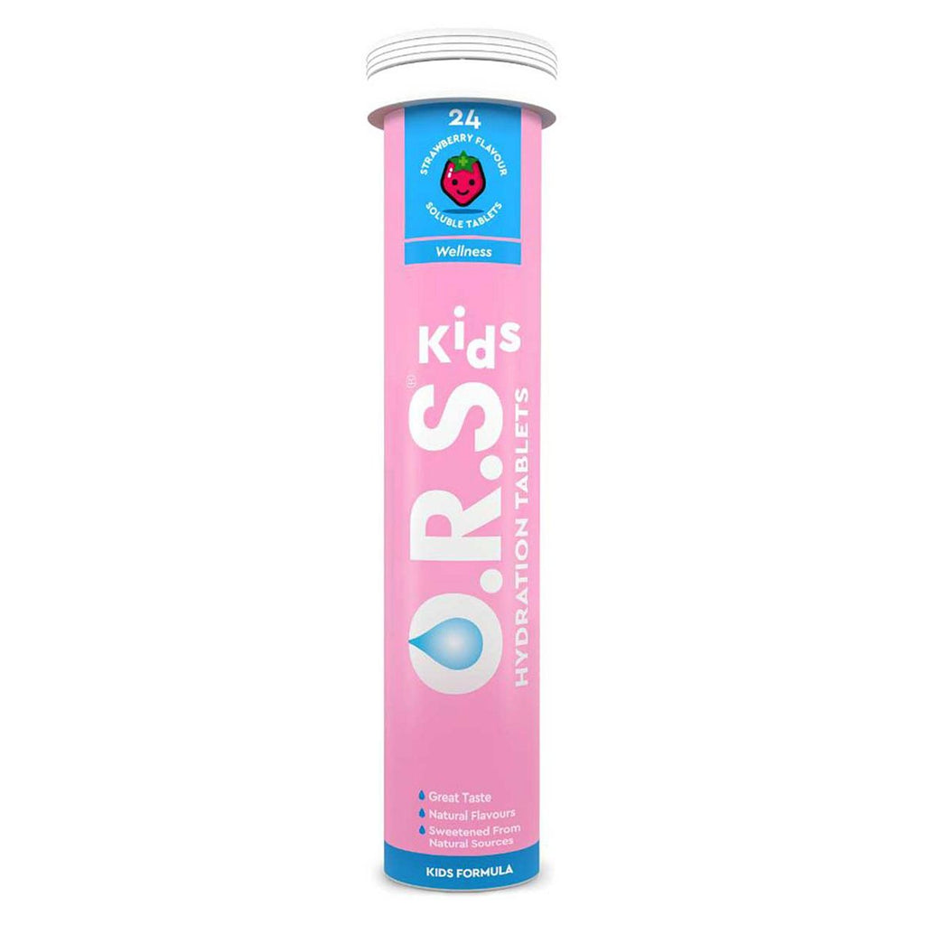 Oral Rehyration Solution Tablets Kids Strawberry Flavour 24s