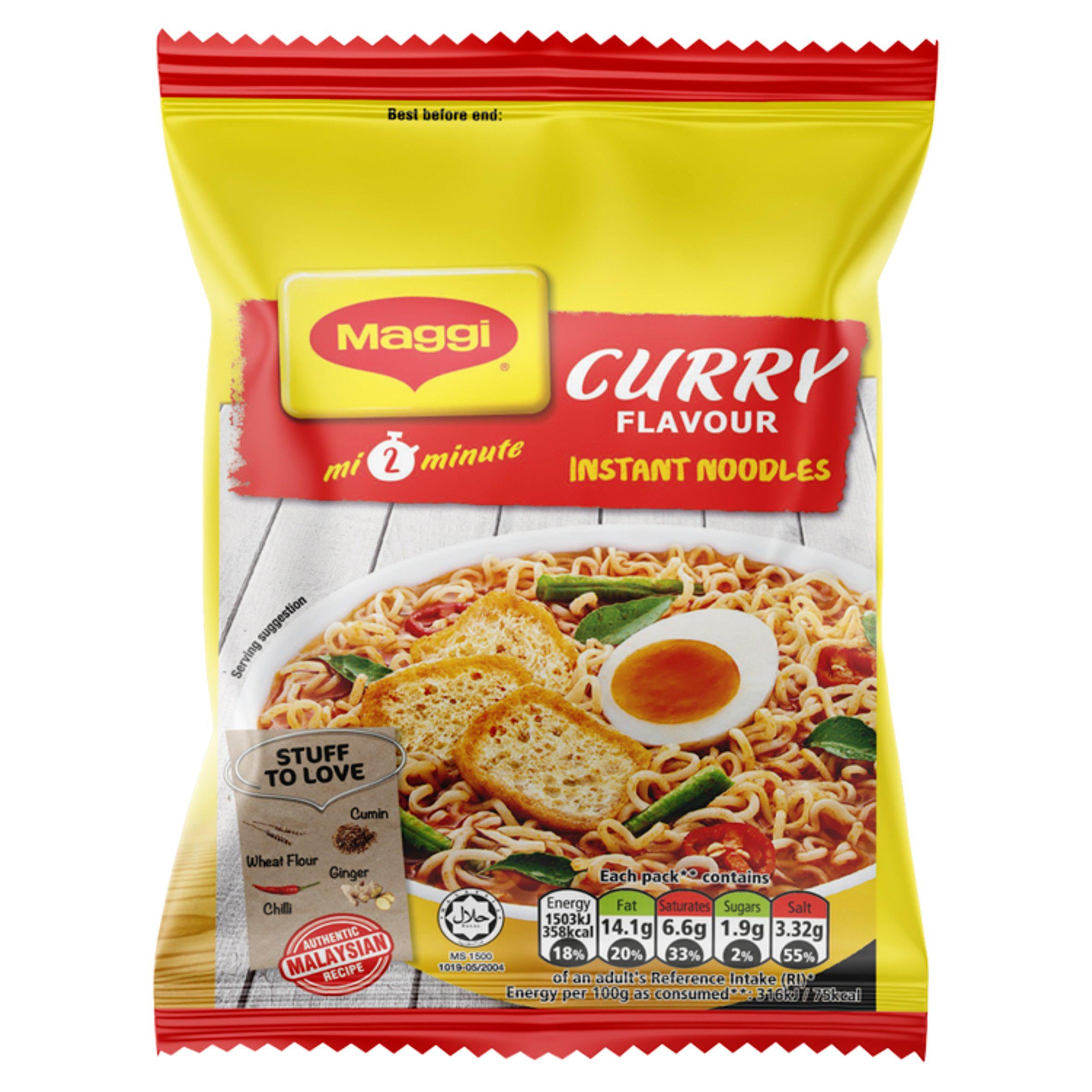 Maggi 2 Minute Curry Flavour Noodles 79g GOODS Sainsburys   