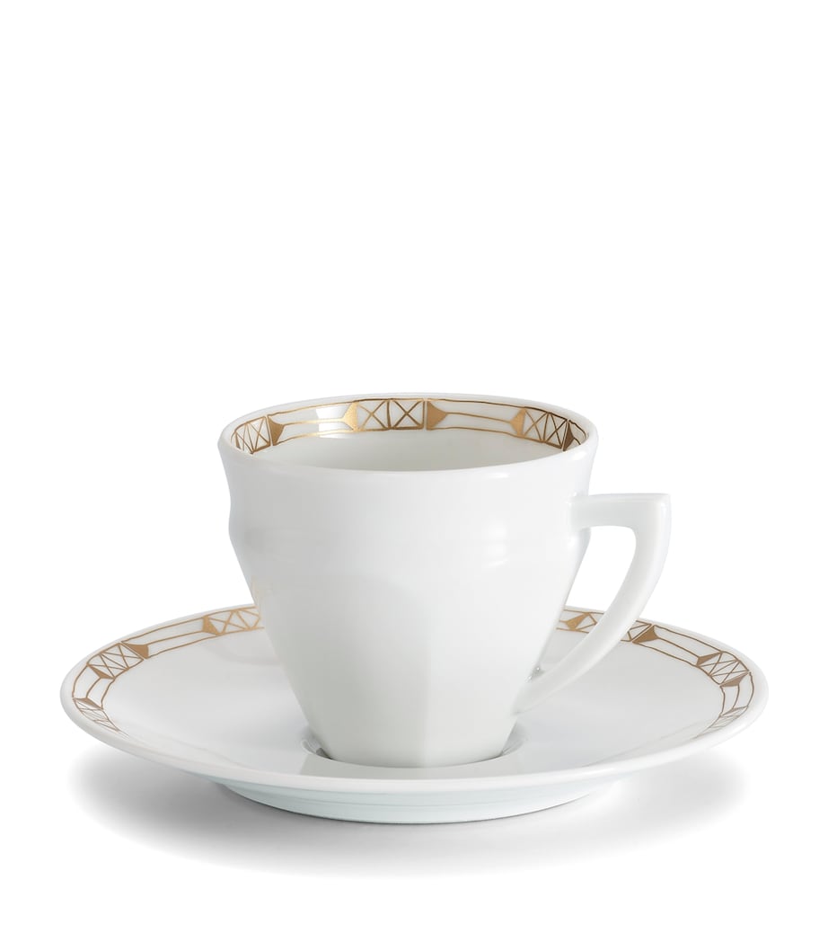 Baccarat Talleyrand coffee cups and saucers 100ml - British product