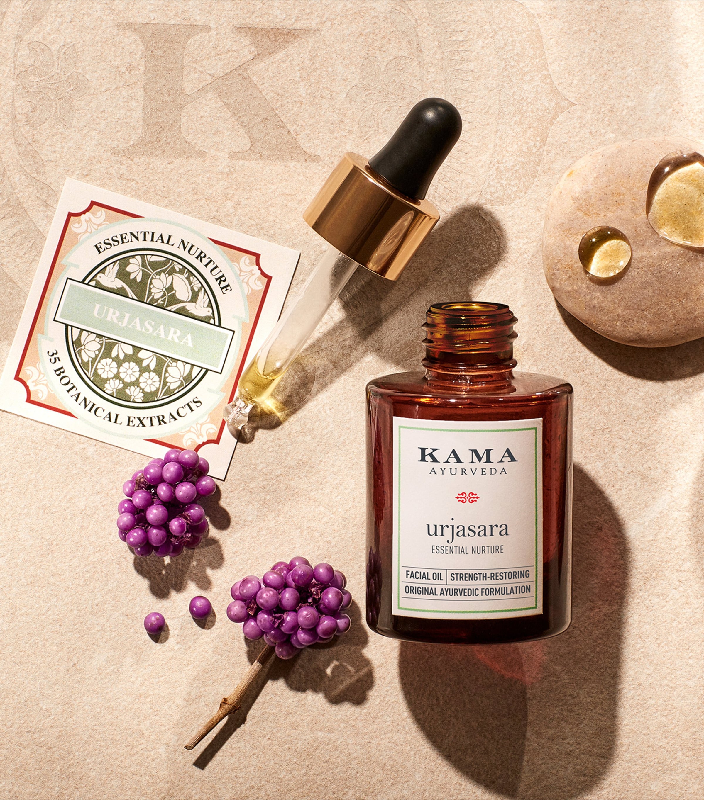 KAMA AYURVEDA Urjasara facial oil 30ml, UK version