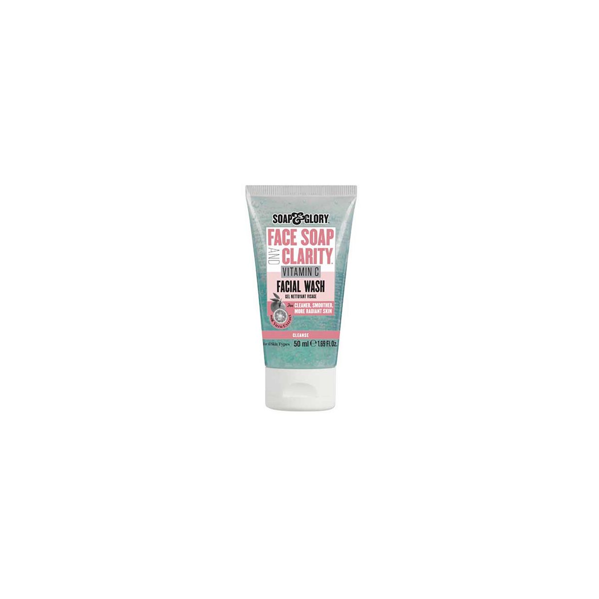 Soap & Glory Face Soap & Clarity Vitamin C Facial Wash 50ml Suncare & Travel Boots   