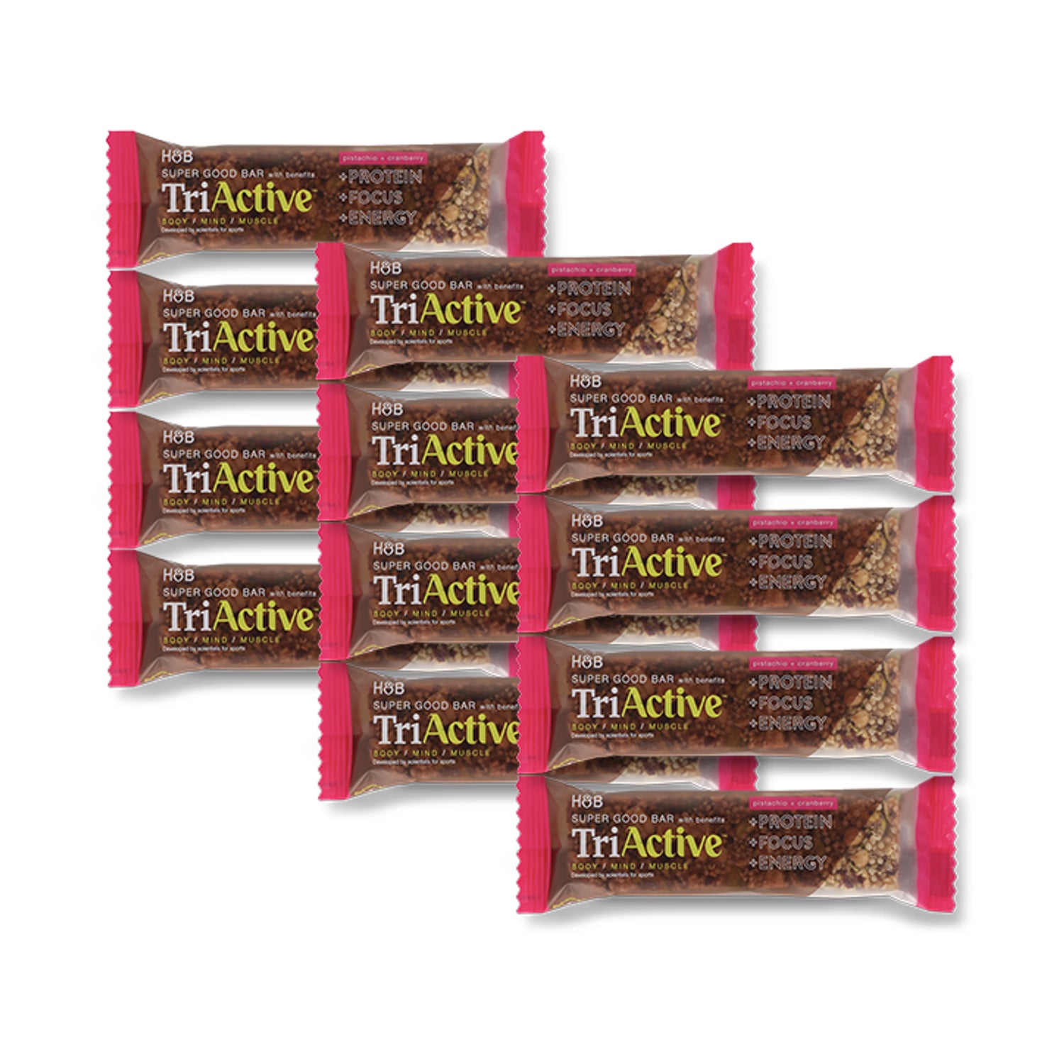 TriActive pistachio cranberry protein bar multipack - British product