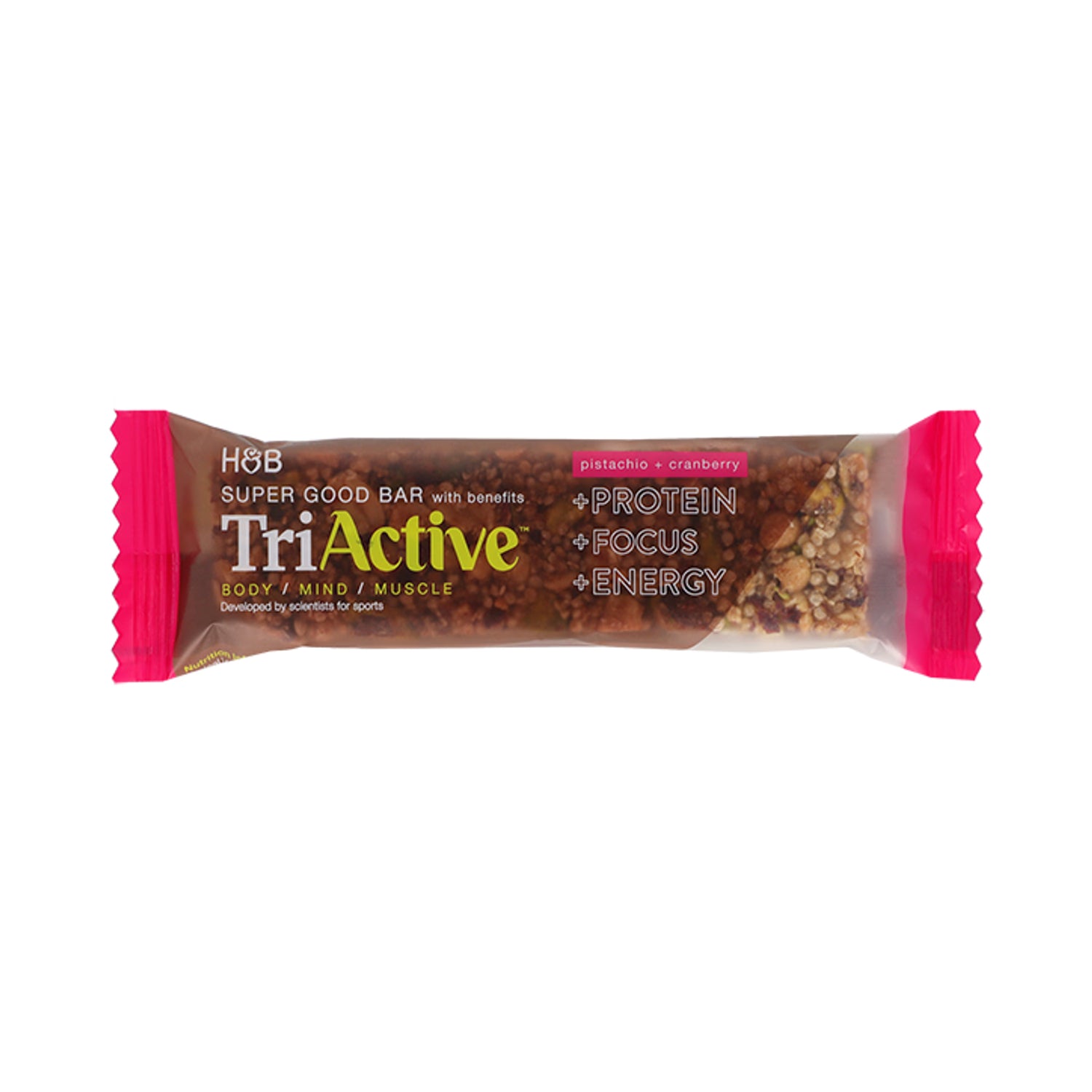 TriActive pistachio cranberry protein bar multipack - British product