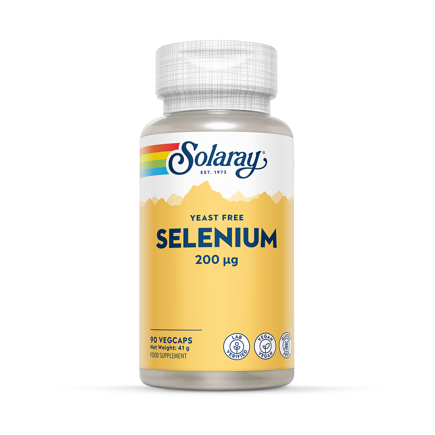 Solaray Selenium 200mcg, Hair, Nails, Immune & Thyroid Support - 90 Vegan Capsules