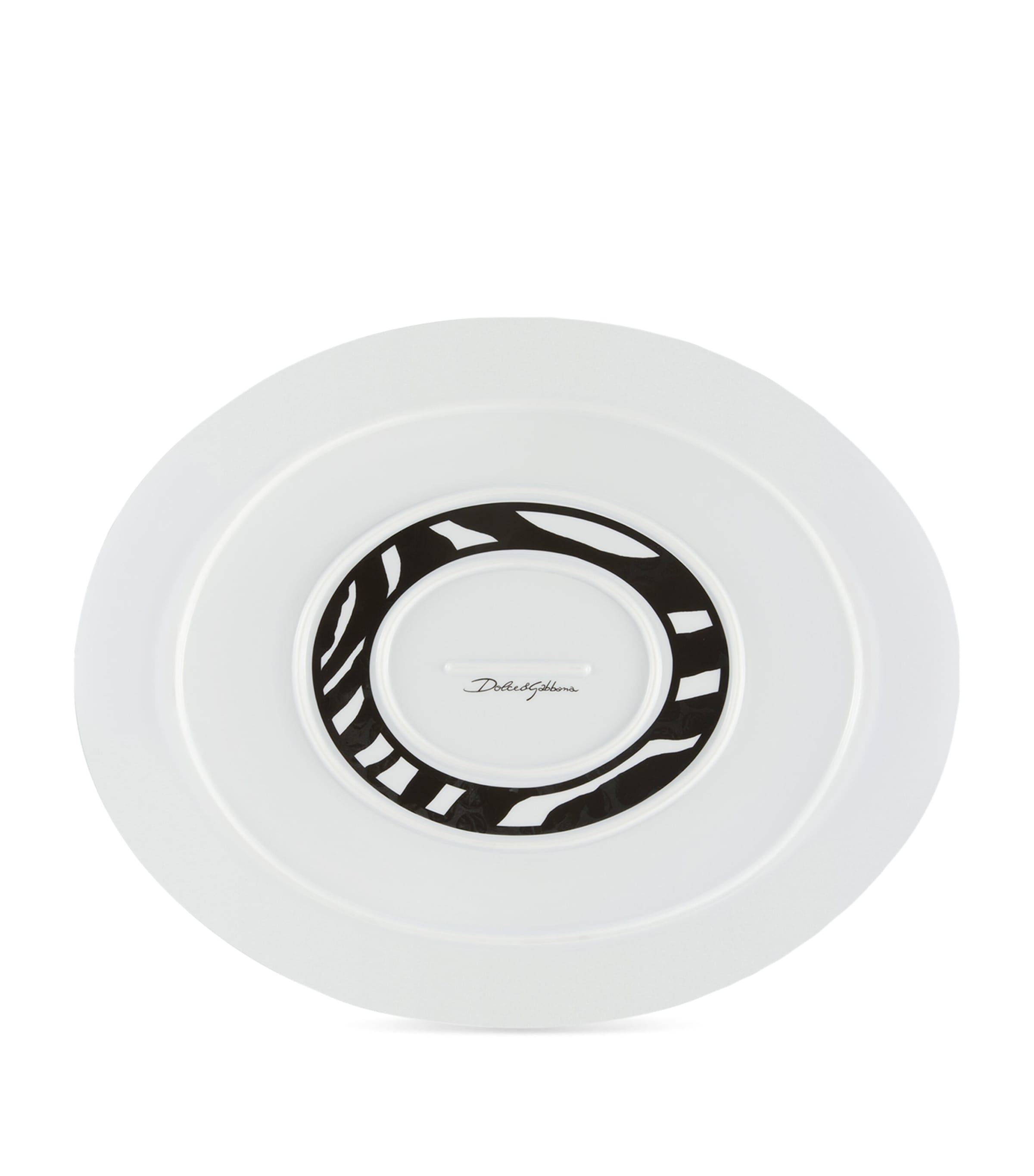 Dolce&Gabbana Casa porcelain zebra serving plate 45.5cm - British product