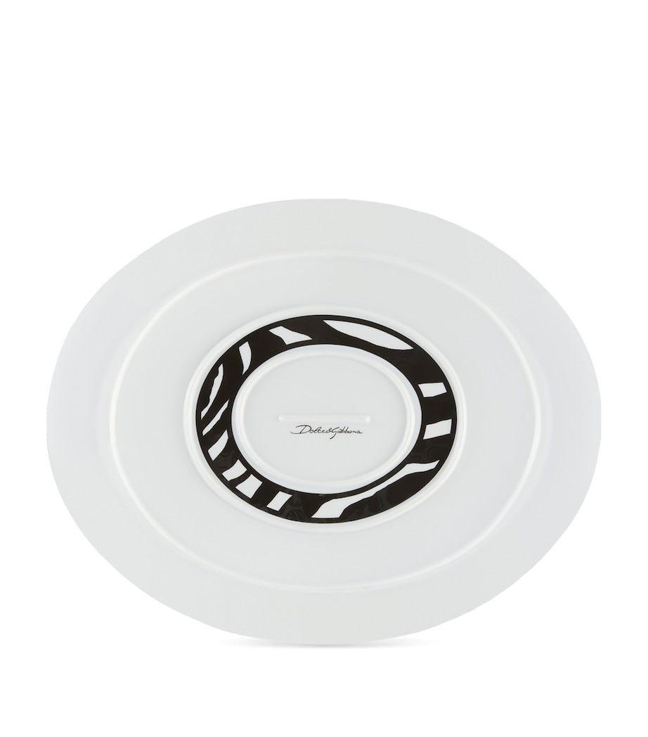 Dolce&Gabbana Casa porcelain zebra serving plate 45.5cm - British product