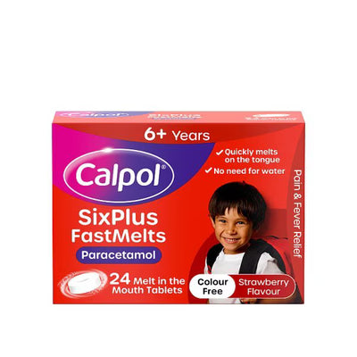 Calpol 6+ Jahre Fastmelts Erdbeergeschmack Brausetabletten 24