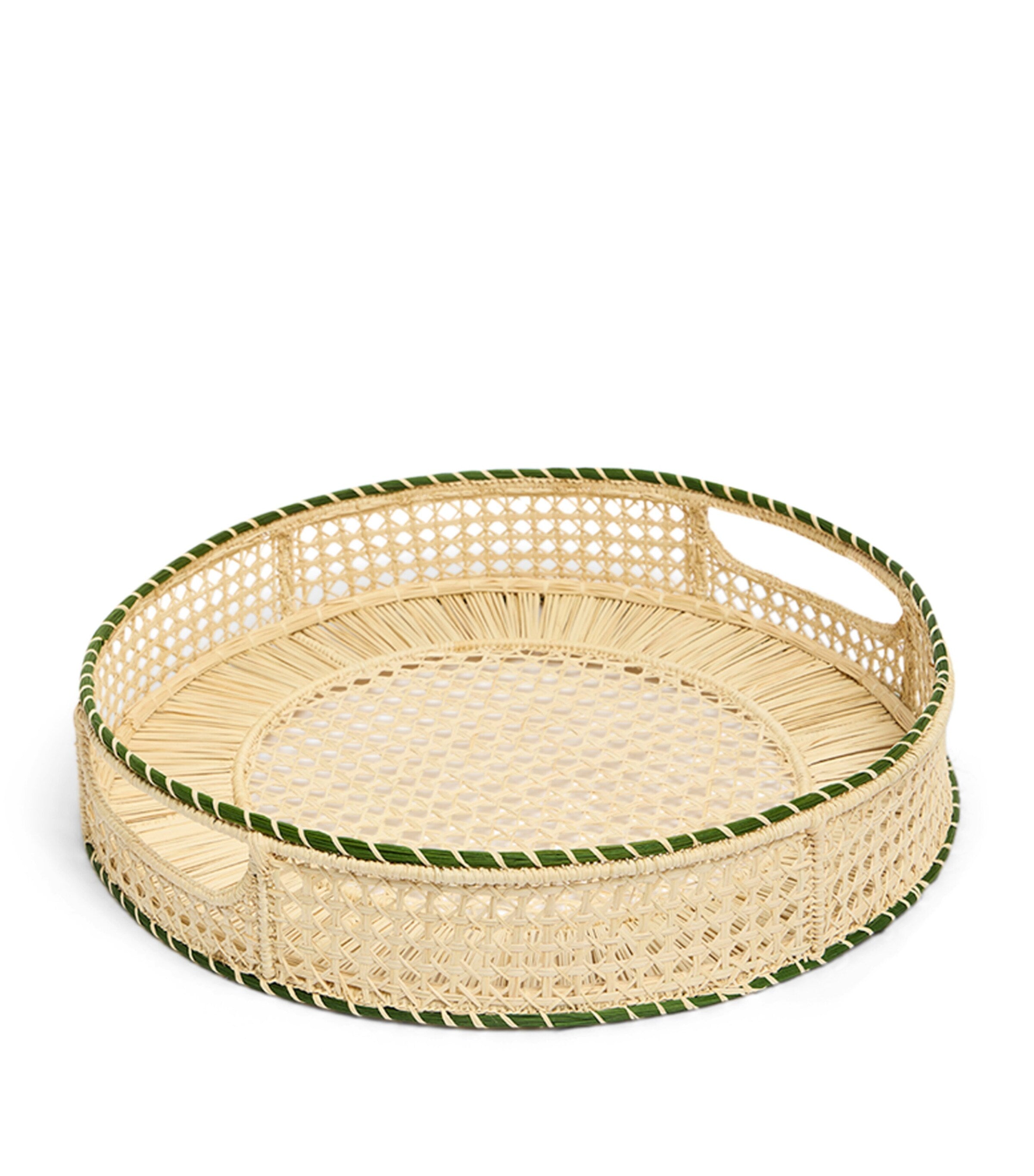 La DoubleJ raffia tray 36.5cm, UK version