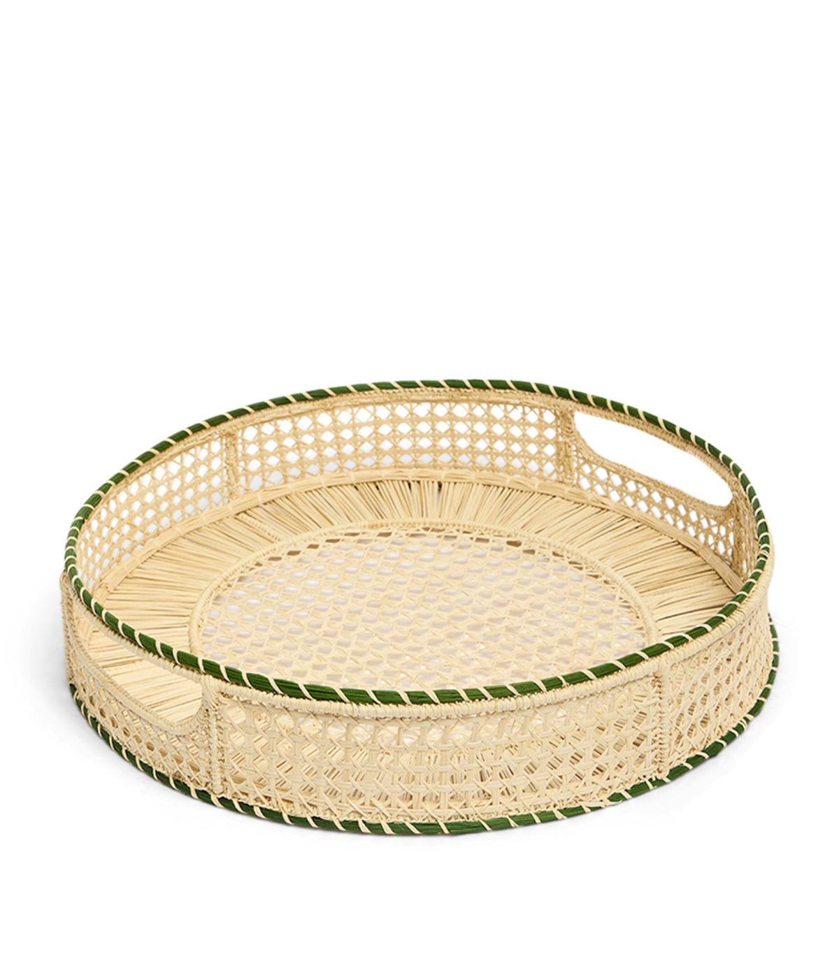 La DoubleJ raffia tray 36.5cm, UK version