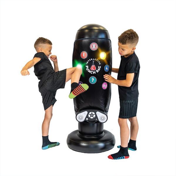 Rainbow Colours interactive inflatable punch bag for kids (British brand)