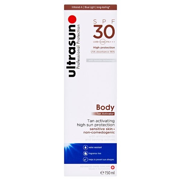 Ultrasun Tan Activator Body SPF30 150ml GOODS Superdrug   