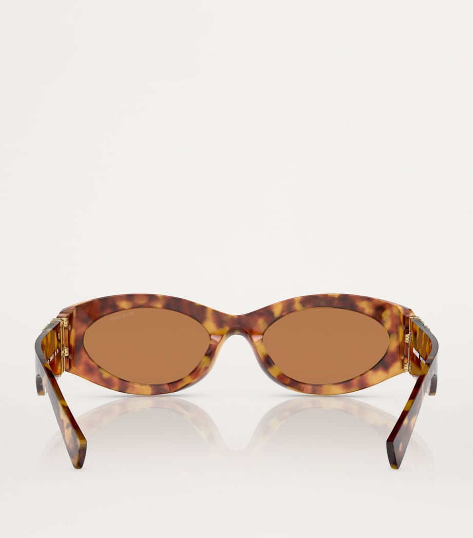 Miu Miu oval acetate sunglasses - British product