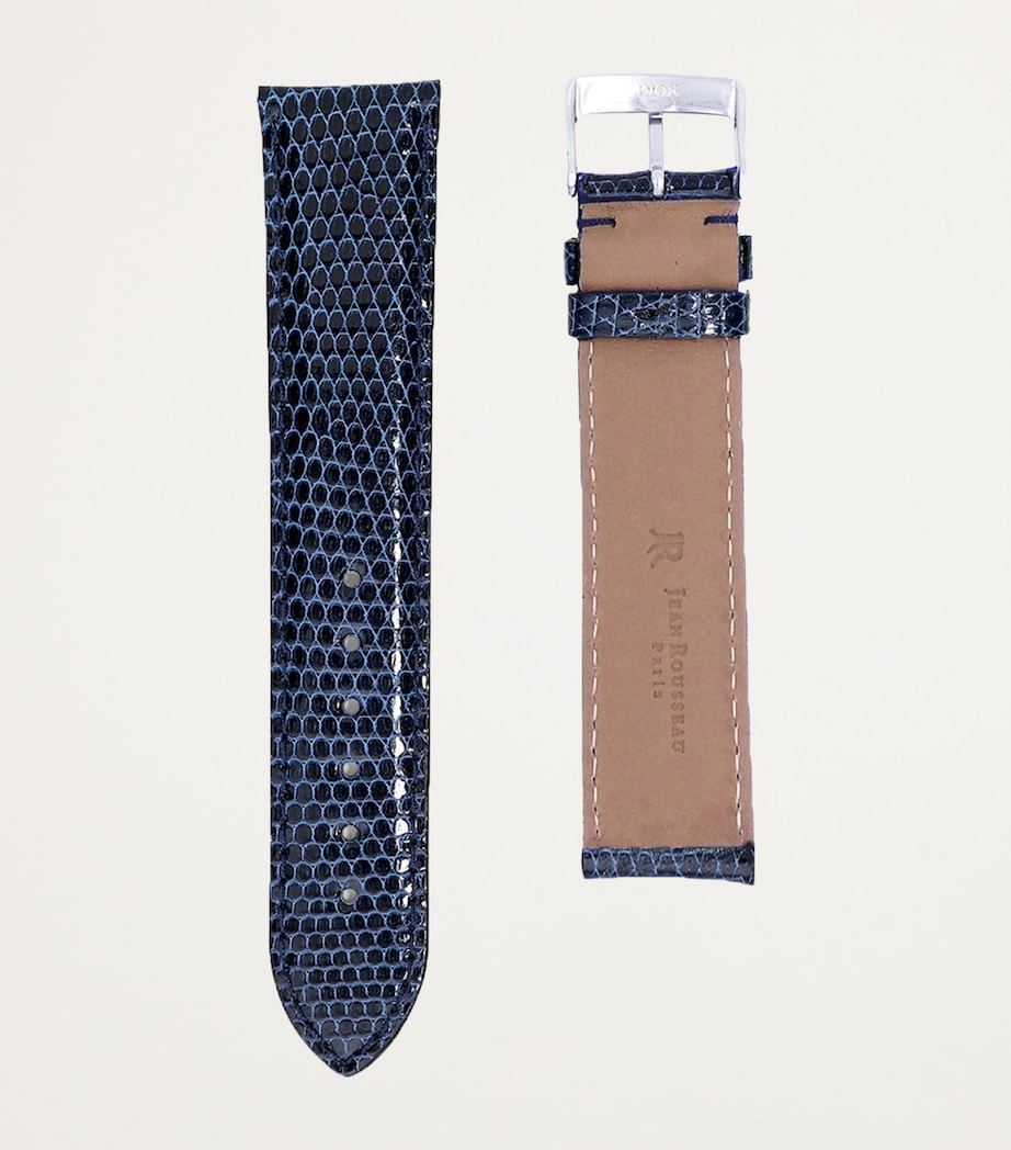 Jean Rousseau Classic 3.5 lizard-pattern watch strap 19mm, imported from the UK