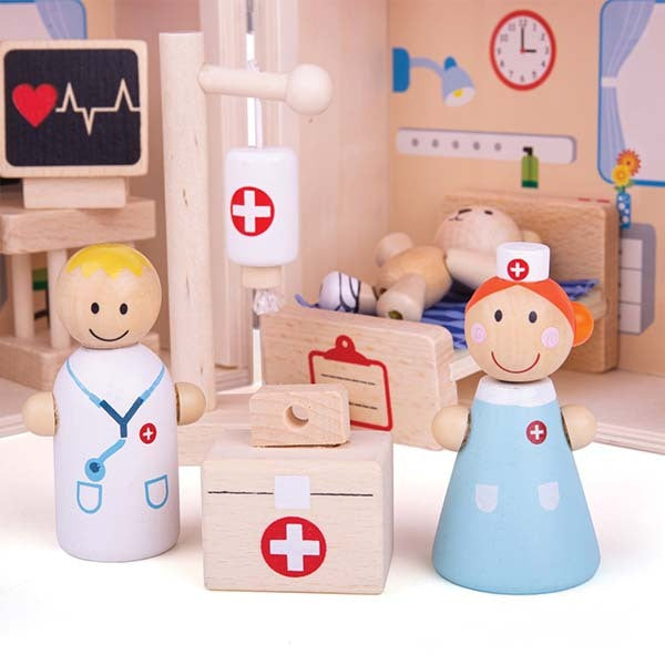 Bigjigs Toys Wooden Mini Hospital Playset GOODS Superdrug   