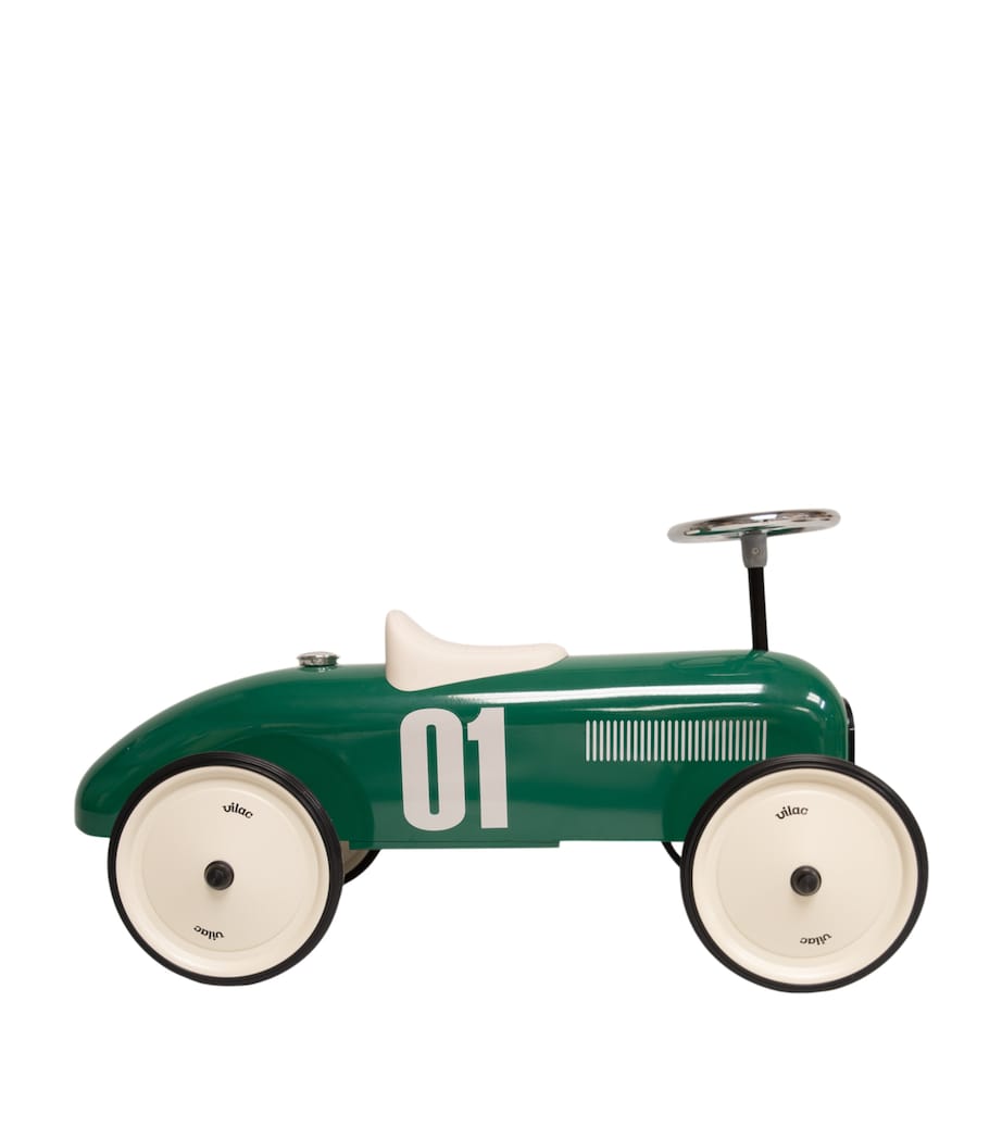 Vilac metal ride-on car retro, imported from the UK
