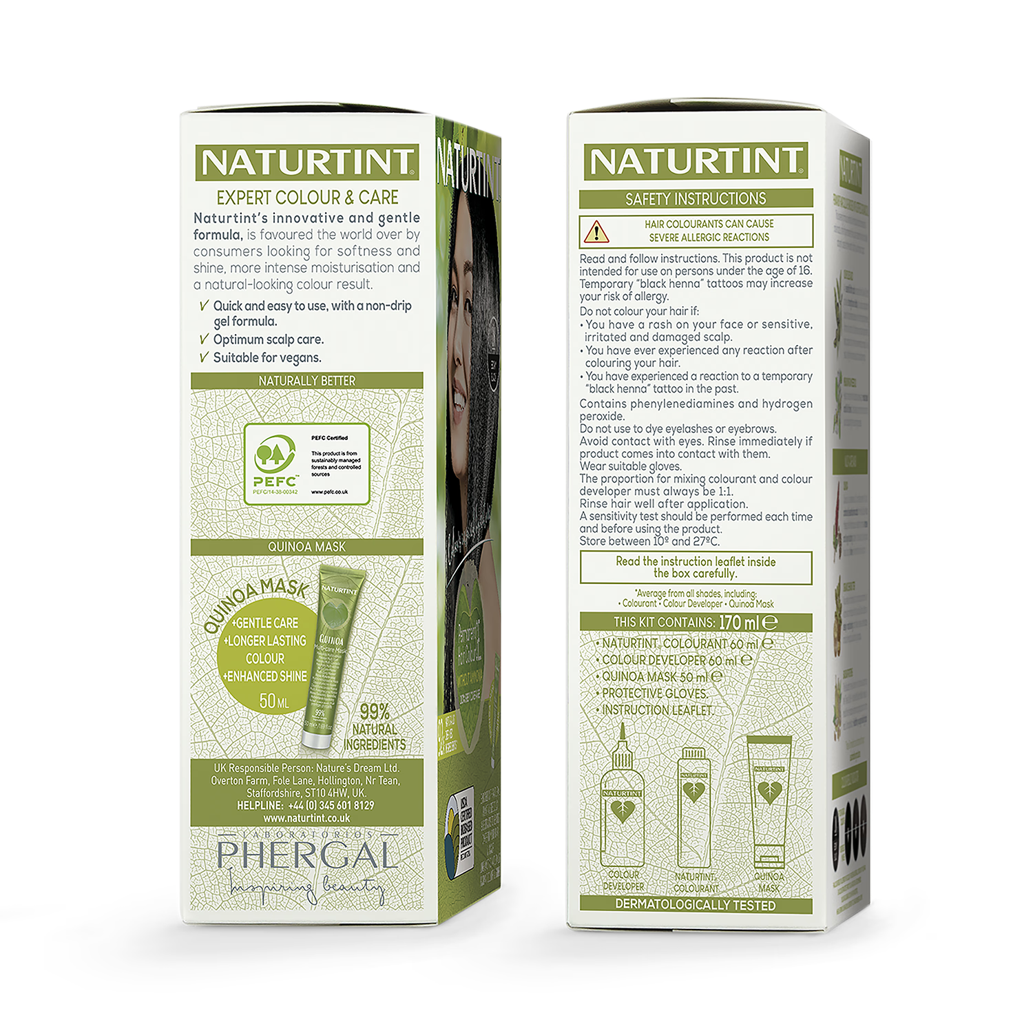 Naturtint 8C Copper Blonde permanent hair colour, imported from the UK