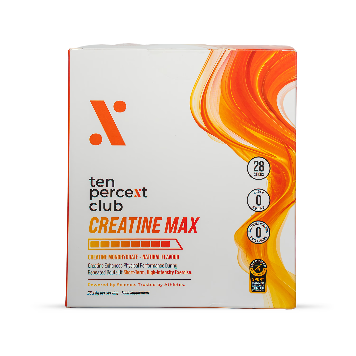 Ten Percent Club Creatine Max sachets 28 sachets - British product