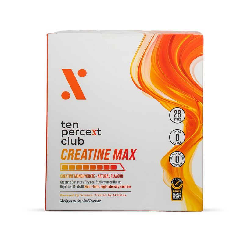 Ten Percent Club Creatine Max sachets 28 sachets - British product