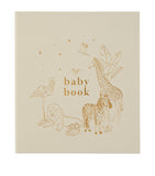 Blush and Gold safari baby memory book - British product
