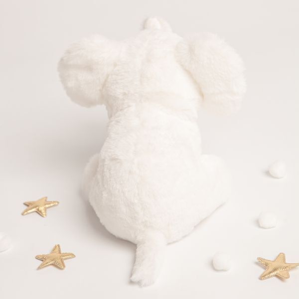 Babbico Gift Boxed Elba The Elephant White Soft Toy