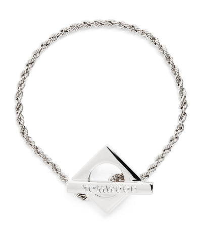 Harrods Tom Wood Sterling Silver Square Rope Bracelet- Buy online at McGrocer