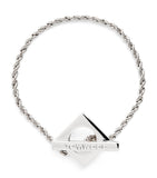 Tom Wood sterling silver square rope bracelet (British brand)