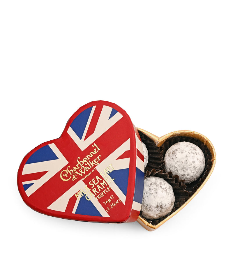 Charbonnel et Walker milk chocolate truffles with sea salt caramel 36g - British product