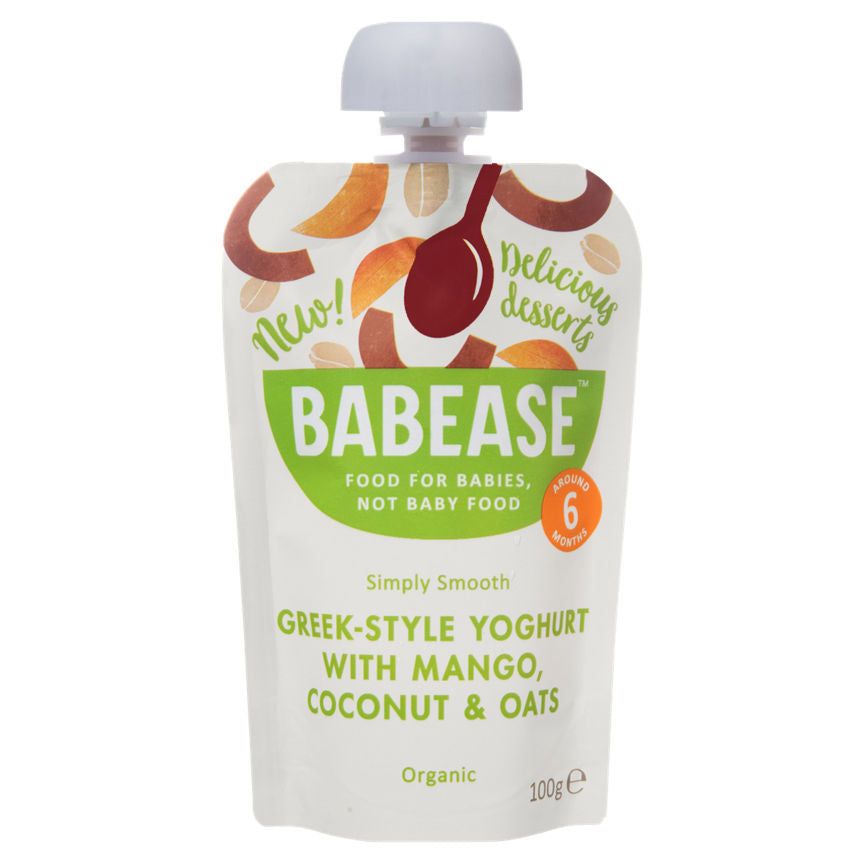 Babease Organic Greek-Style Yoghurt with Mango, Coconut & Oats