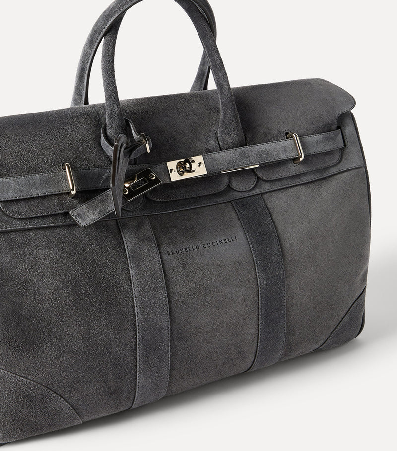 Brunello Cucinelli suede Country holdall, UK version